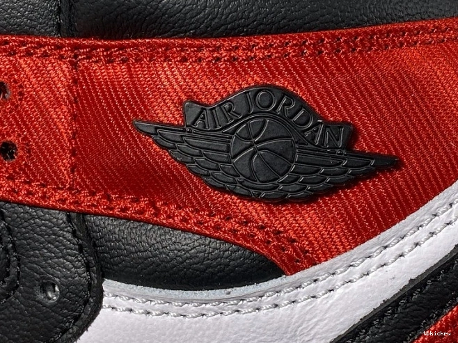 Rep TBK Black Toe Retro Air CD0461-016 Jordan 1 Satin High 0706